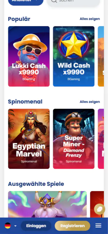 Lukki Casino App Interface